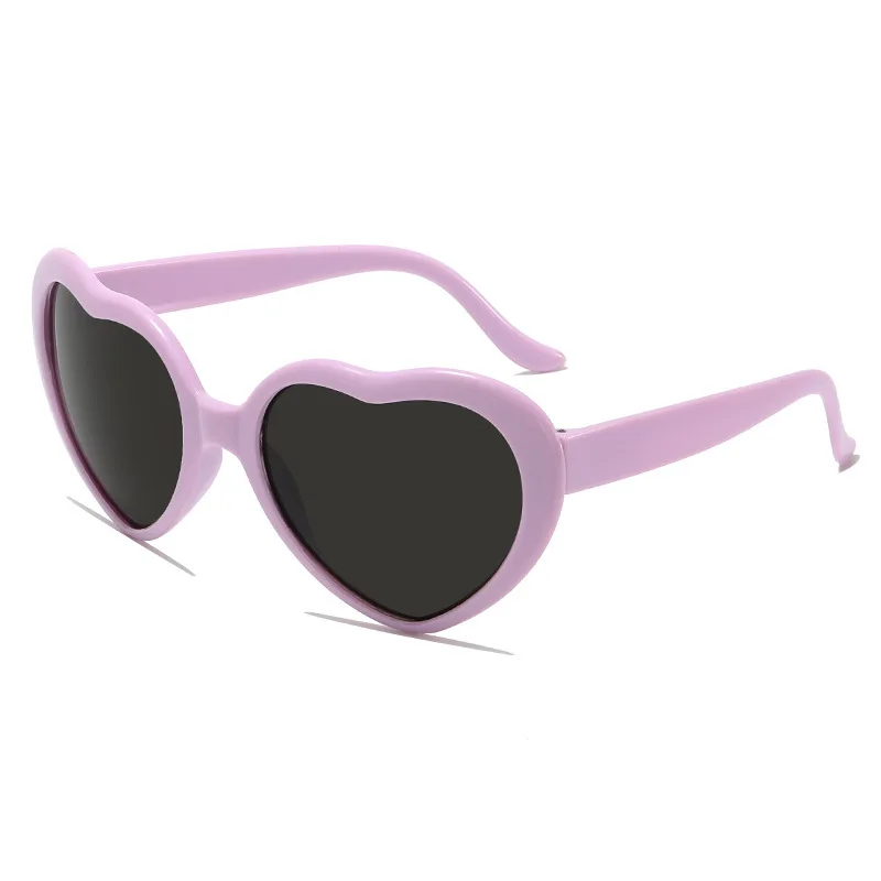 

KLASSNUM Heart Shaped Candy colors Love Sunglasses Girls and boys street photography sunglasses Shades Unisex Christmas Gifts