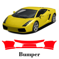 Car Precut Paint Protection Film Front Bumper Anti-scratch Exterior TPU PPF For Lamborghini Gallardo 2004-2008