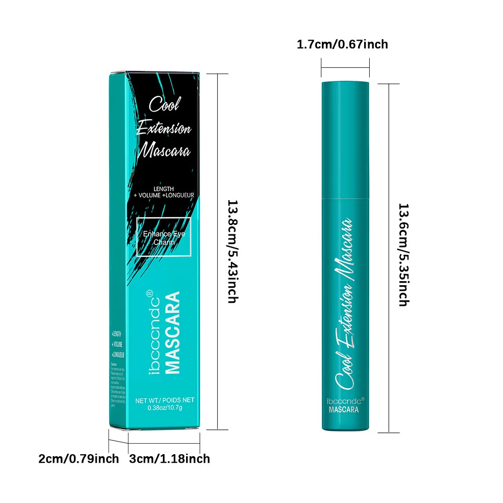 Mascara allungante impermeabile Estensione ciglia Estensione ciglia a lunga tenuta Occhi Trucco Mascara Cosmetici