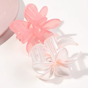 Pink Flower Claw Clips Haare für Frauen, groß, dünn, dick, lockig, 90er Jahre, Kieferclip, 3 8 Hauptverkäufe Rosa Flasche - №8