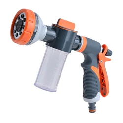 Car Water Washer High Pressure Hose Sprayer Foam Nozzle Soap Dispenser Garden Watering Tool for Car Washing Plants Pets Shower