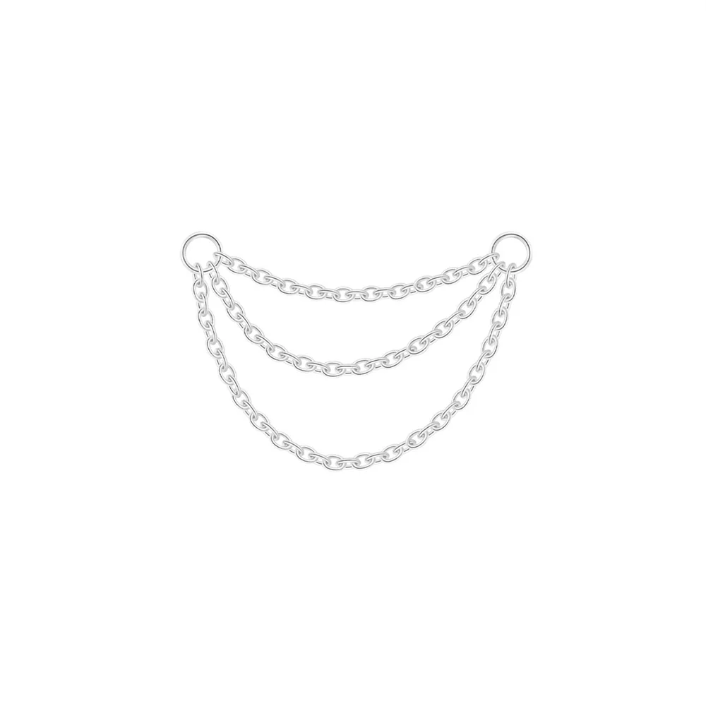 AIDE 925 Sterling Silber 9 Arten Zirkon CZ Kette Ersatzteile Rock Punk Hoop Piercing Hoops Tropfen Ohrring Edlen Schmuck Geschenk 1 stück