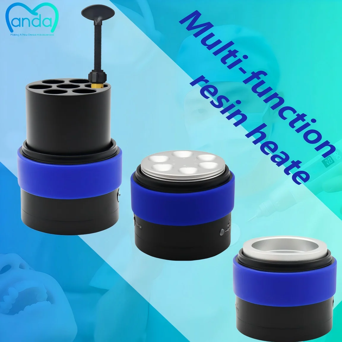 Dental Composite Heater Warmer – ±1℃ Temperature Precision + Two Modes (Constant/Boost), LCD Display for Aesthetic Restoration