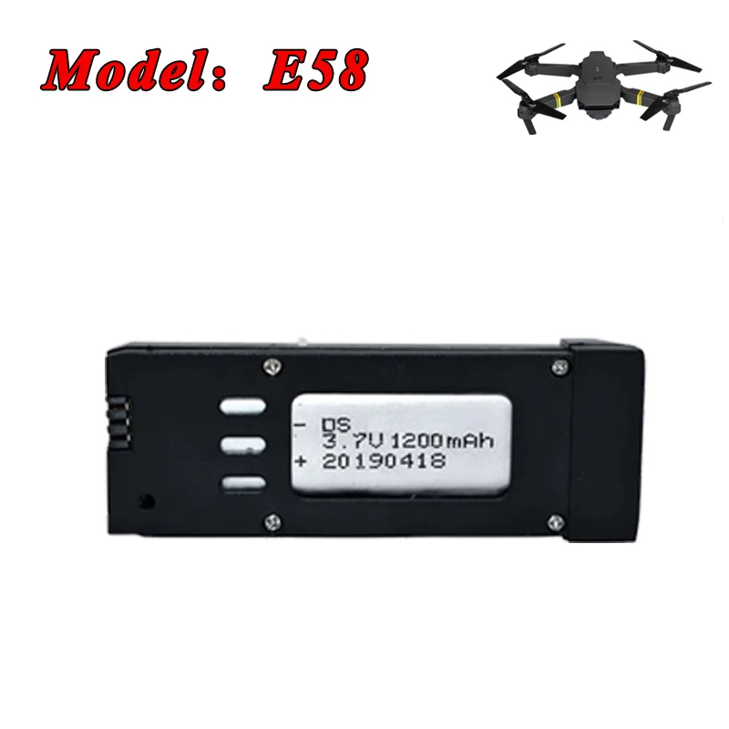 3.7 فولت 1200 مللي أمبير 1800 مللي أمبير بطارية ليبو ل E88 E88PRO E99 P1 K3 LS-E525 E525 PRO/ل E58 S168 JY019 JD19 بطارية توصيل خارجي #4
