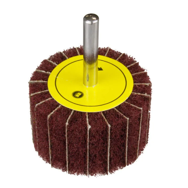 

Non-Woven Sanding wheel 50mm Cylindrical Fleece Grinding Lamellar Loop Metalworking Polishing Wheel Abrasive CNC