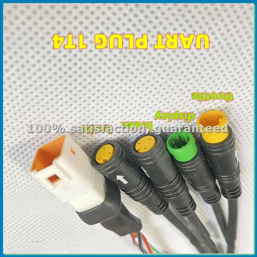 For M400 G330 G510 M620 Torque Motor 1T4 Assembly Cable Brake Display Throttle Connector(UART)-ABWO