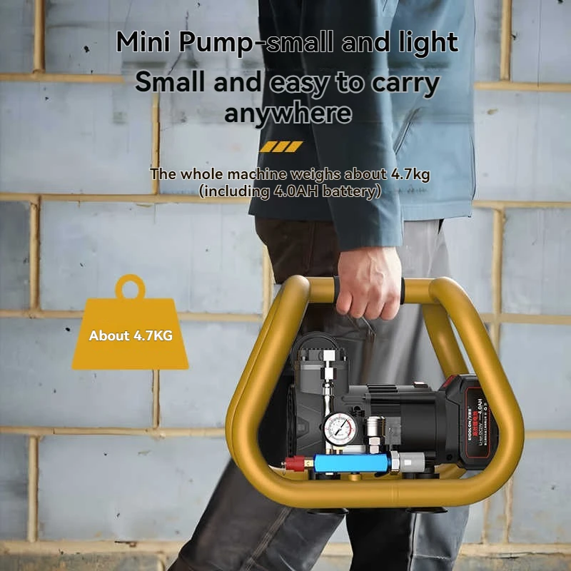 브러시리스 에어 컴프레서 고압 휴대용 미니 에어 펌프 에어 컴프레서 에어 네일 건 타이어 인플레이터