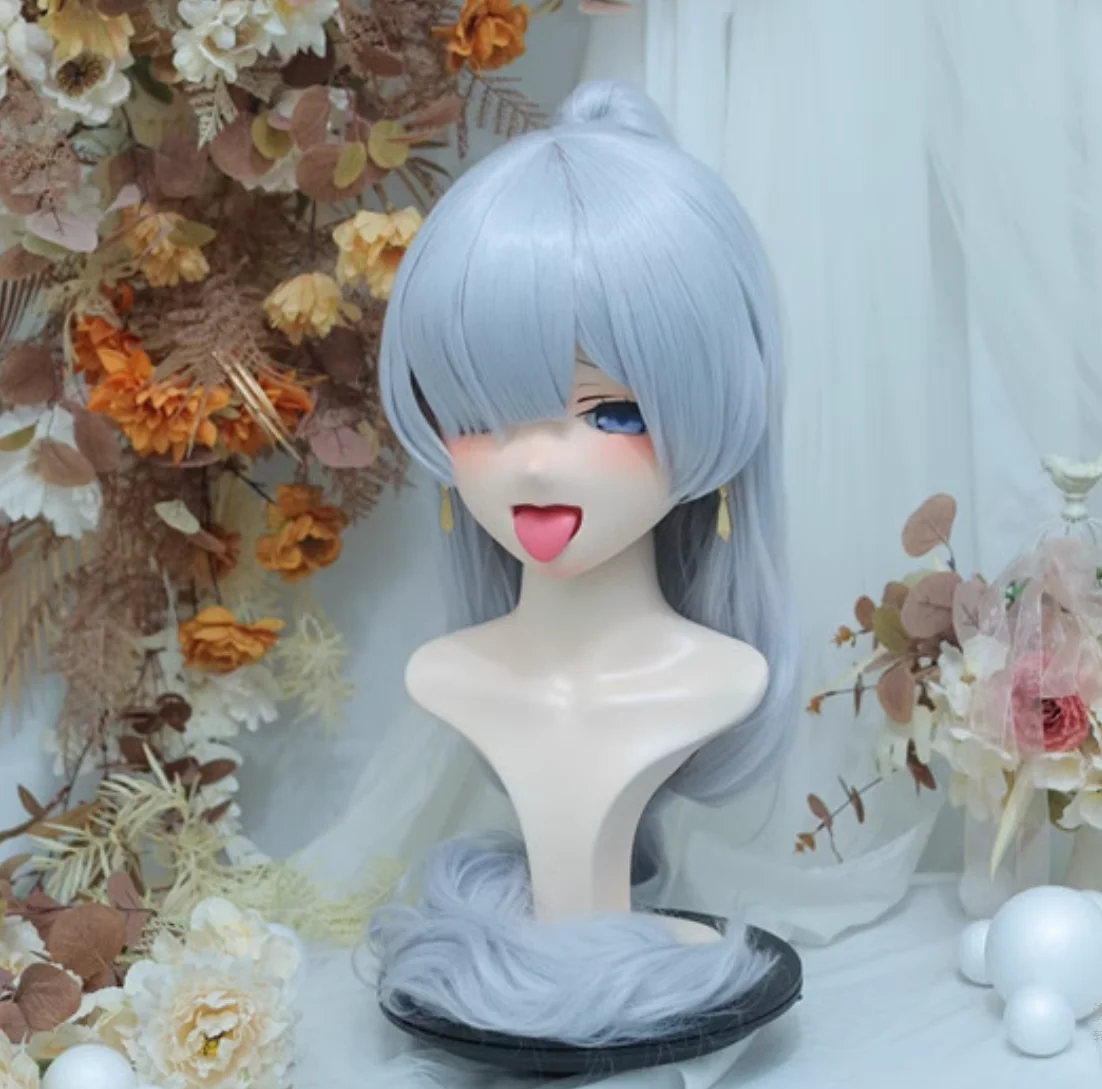 

(NFD-21-22)Customize Full Head With Lock Crossdress Doll Female/Girl Japanese Anime Cartoon Character Kig Cosplay Kigurumi Mask