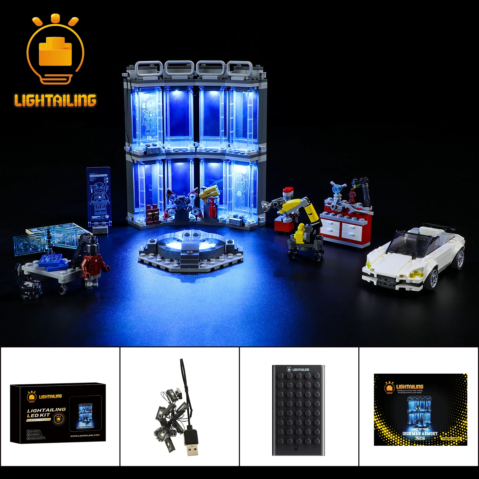 

LIGHTAILING LED Light Kit for 76216 Building Blocks Set (NOT Include the Model) Toys for Children