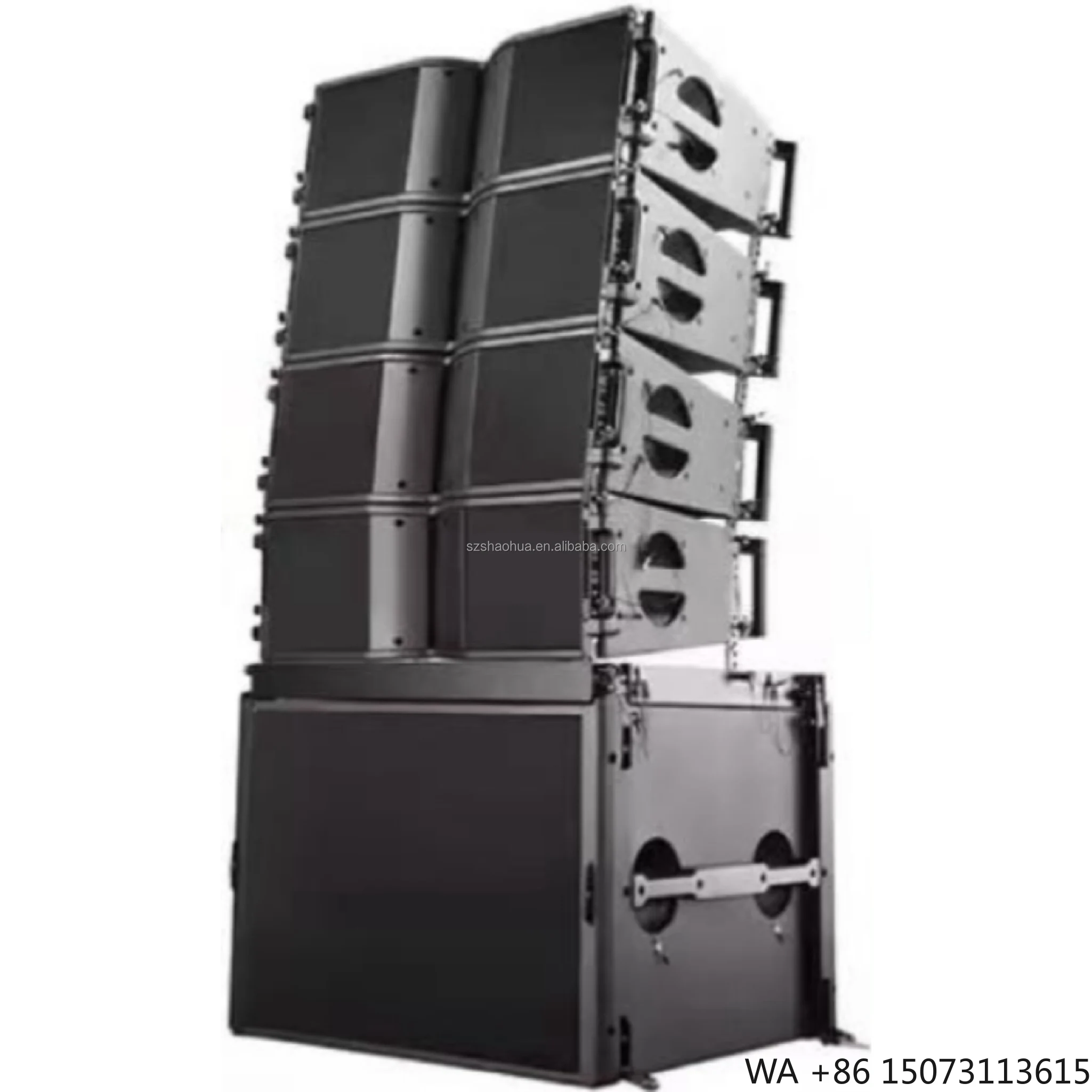Dual 10 Inch 2 Way Active Line Array Speakers Professional DJ Audio Outdoor Passive Speakers Stage Powered