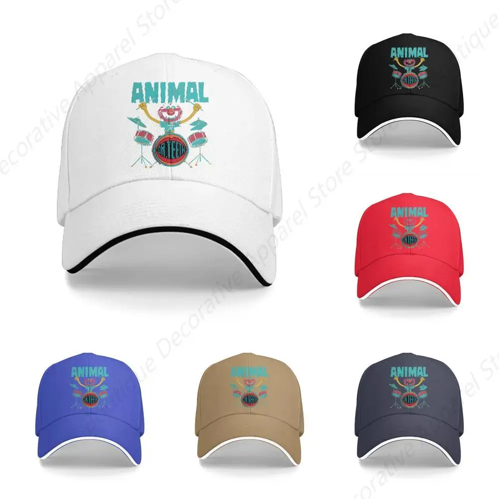 Animal Drummer Muppets The Muppet Show Multicolor Hat Peaked Women's Cap Personalized Visor Protection Hats