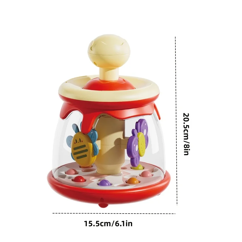 Children's toy insect carousel park jumping ball press toy rolling ball baby early education soothing toy gift