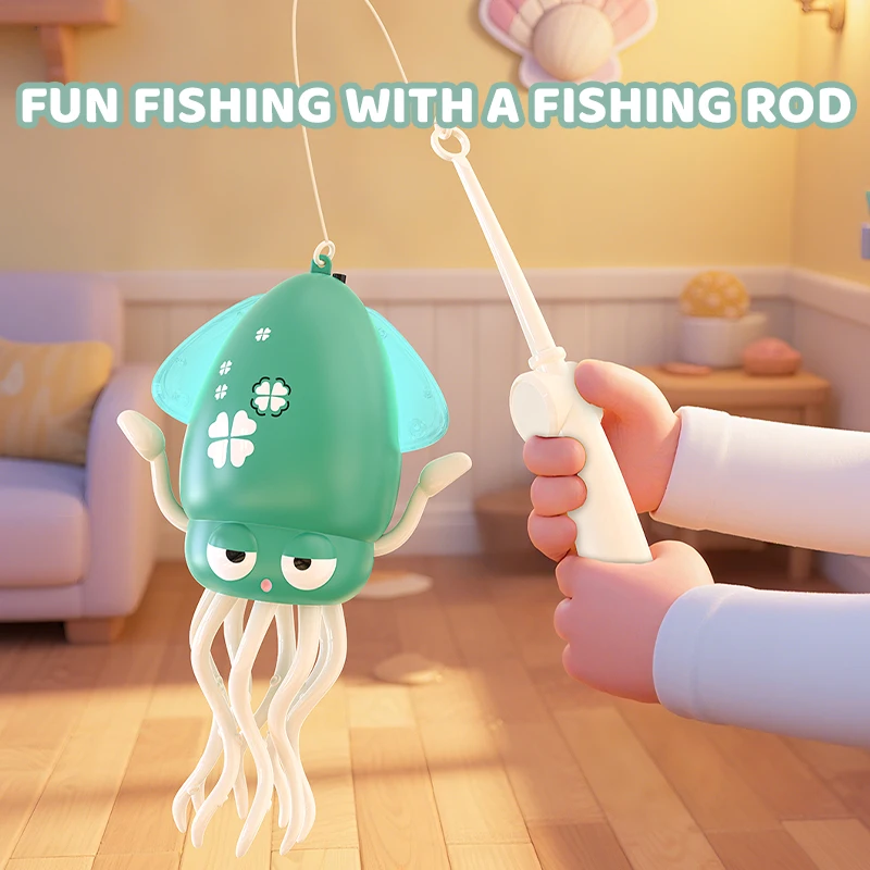 الرقص الأخطبوط طفل ألعاب الحيوانات الأليفة الإلكترونية الكرتون التطوير التفاعلي تتحرك التعليم طفل لعبة هدية الإبداعية هدية عيد ميلاد