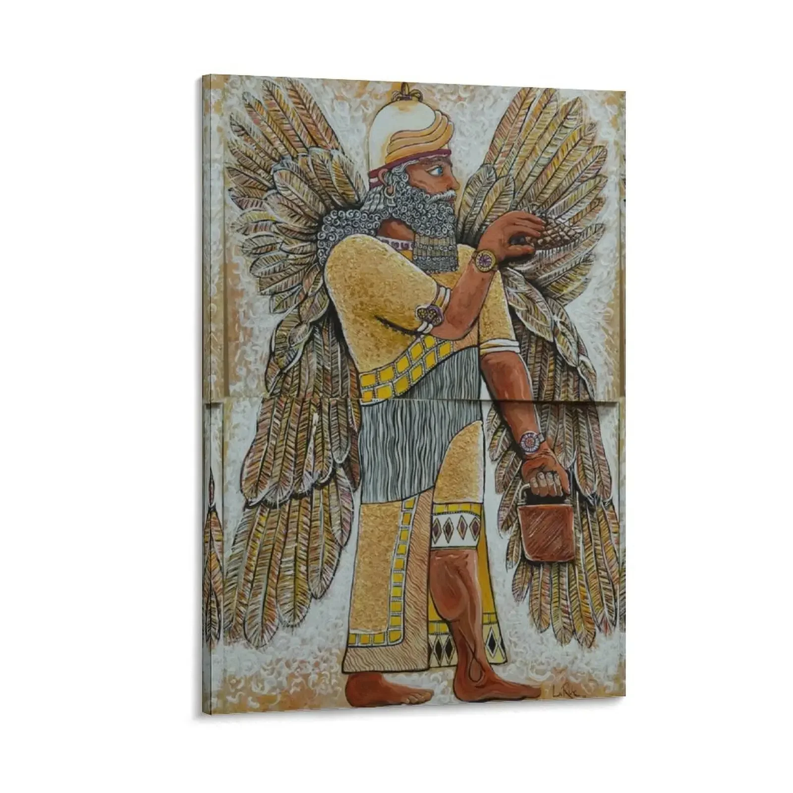 

Enki the Anunnaki Canvas Painting aesthetic room accessories for home decor wallpapers home decor