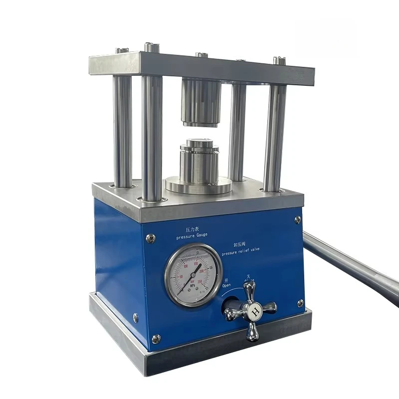 

CR2032 Coin Cell Manual Hydraulic Sealer Machine Crimping Equipment For Lithium Button Battery Case Sealing