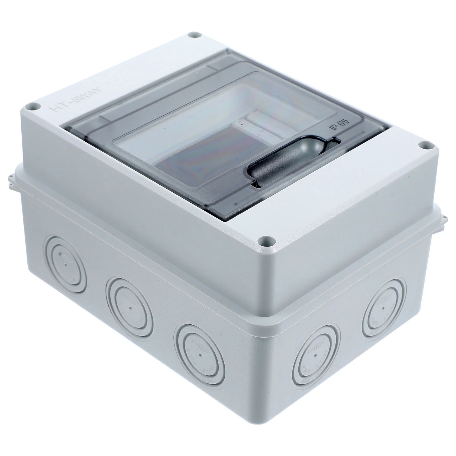 

2 Way Distribution Box Frosted Window Electrical Boxes Plastic Weather Proof Stitching Protective Waterproof PC