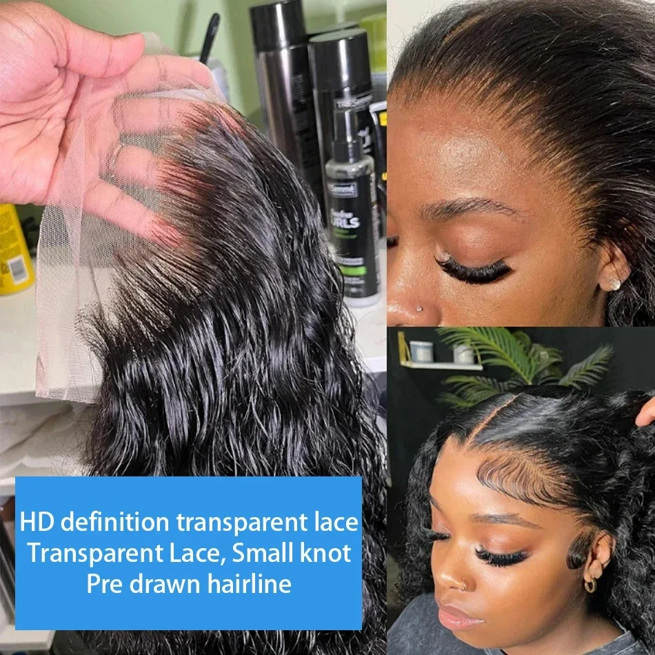 220% Density Short Bob Wig 16Inch 13x4 Water Deep Wave Lace Front Bob Wigs Human Hair 5x5 Lace Closure Curly Bob Wigs Human Hair