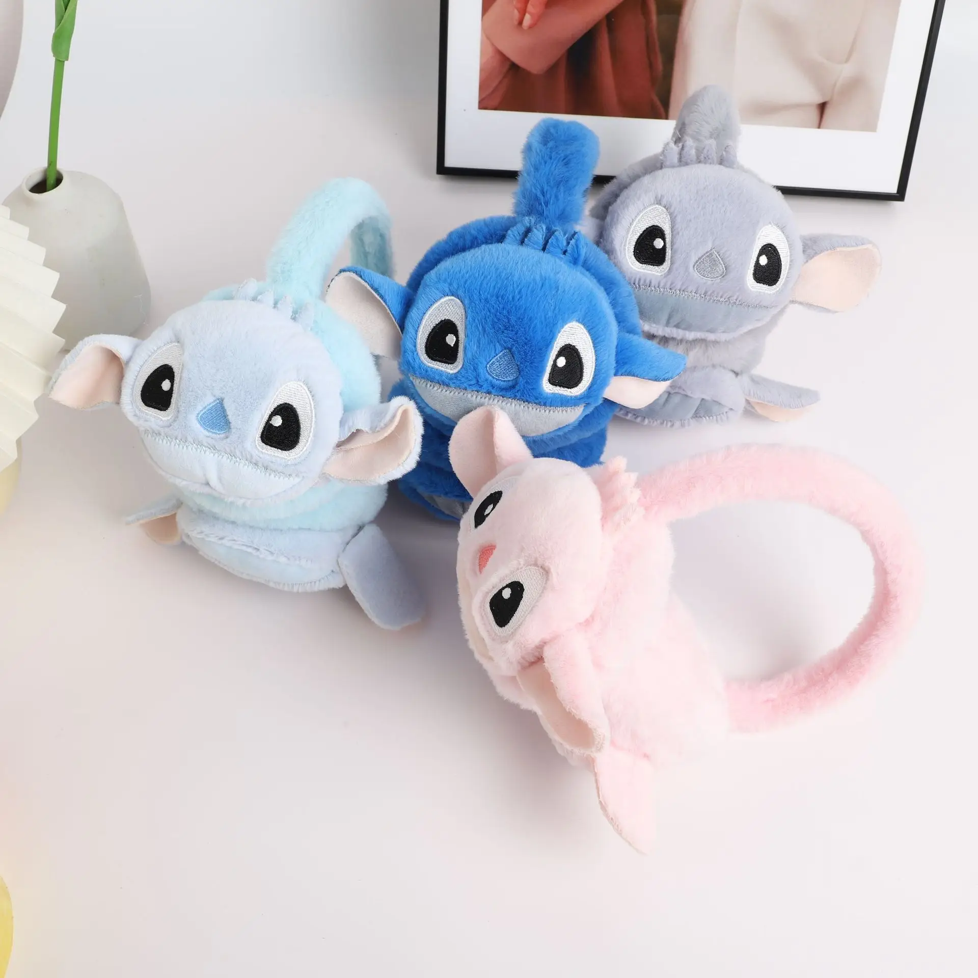 

Cute Winter Stitch Cartoon Warm Earmuffs Earmuffs Plush Cold-proof Anti-freezing Thickened Ear Warm Ear Bag Kids Gift
