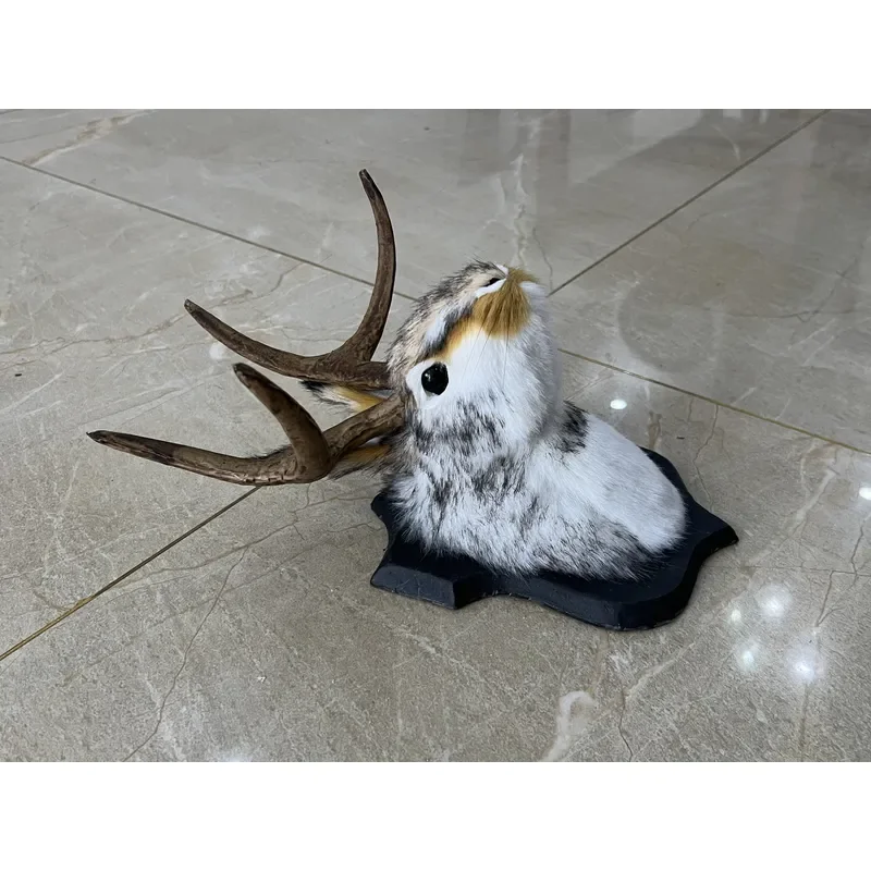 for Hosseini Legend of Antlers Jackalope Rabbit Head Wall Hanging Decor Unique Animal Skull Home Living Room Office Art Gift