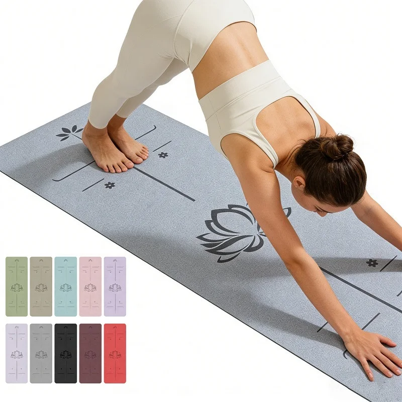 

Коврик для йоги из шлифованной полиуретановой резины, нескользящий, толстый, износостойкий, амортизирующий, для спорта и фитнеса, для пилатеса, 183см*68см*5мм