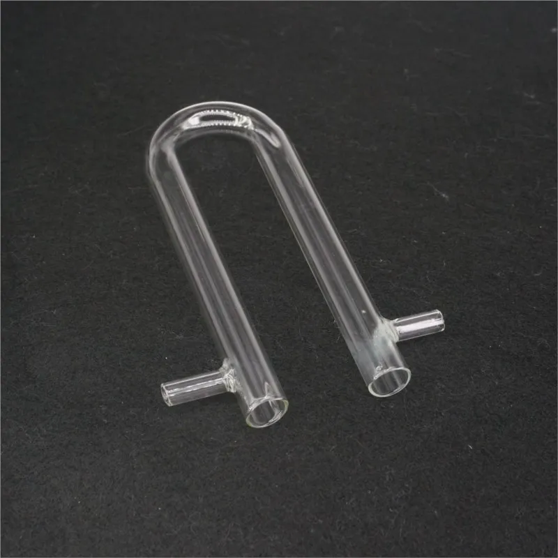 15x150mm 20x200mm Glass Drying Tube Adapter U Shape With Side Arm Labware