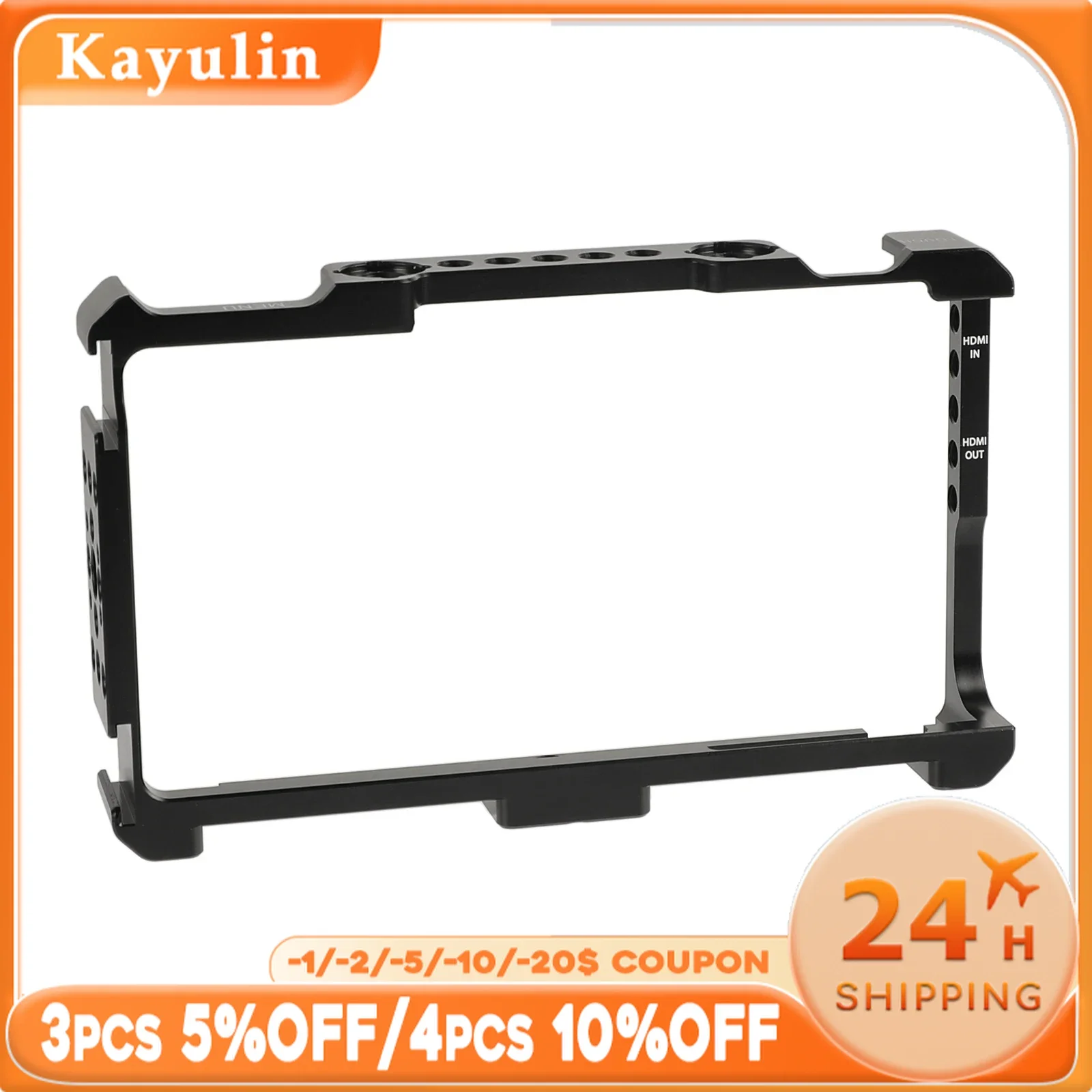 Staffa per armatura a gabbia aderente Kayulin per Monitor FeelWorld LUT6 e LUTS6 da 6"