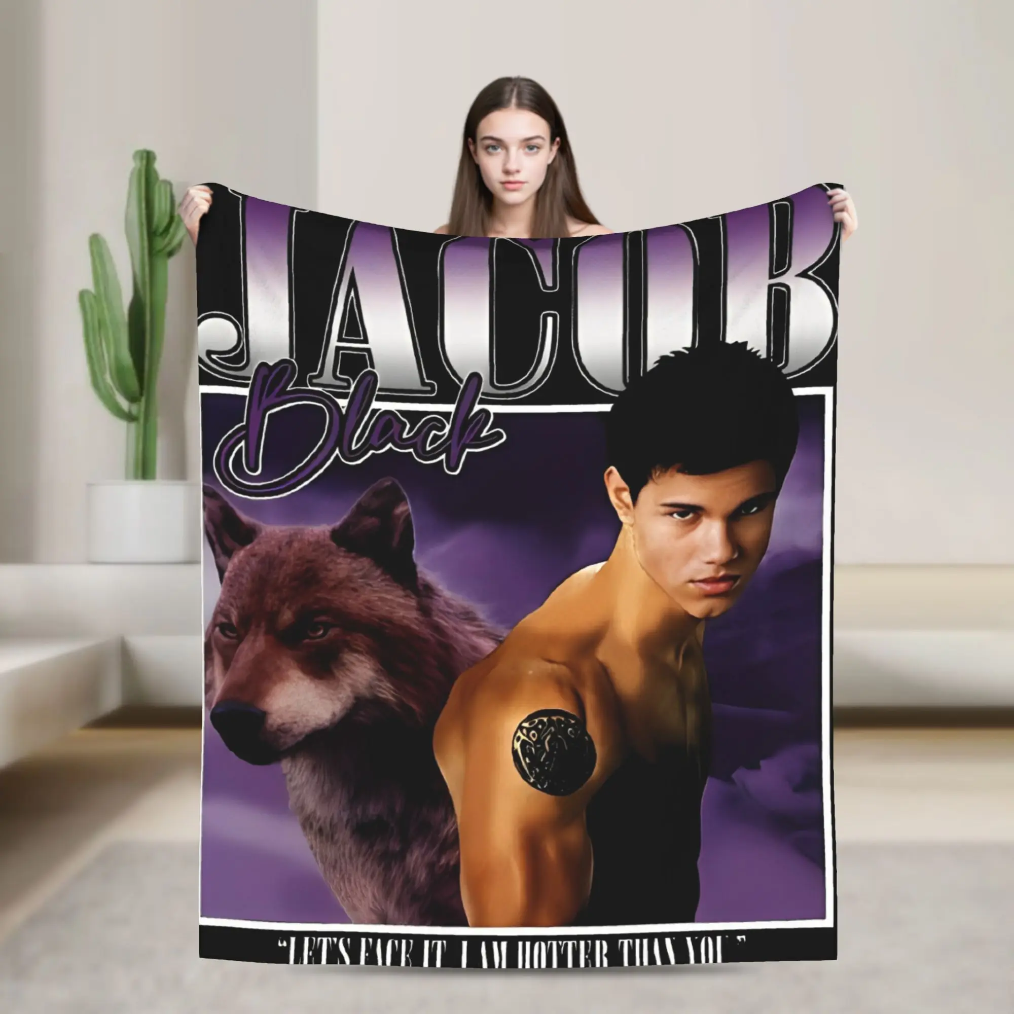 

Одеяло Сумеречная Сага Джейкоб Черный Фланелевые потрясающие мягкие одеяла для покрытия стула, дивана, летние