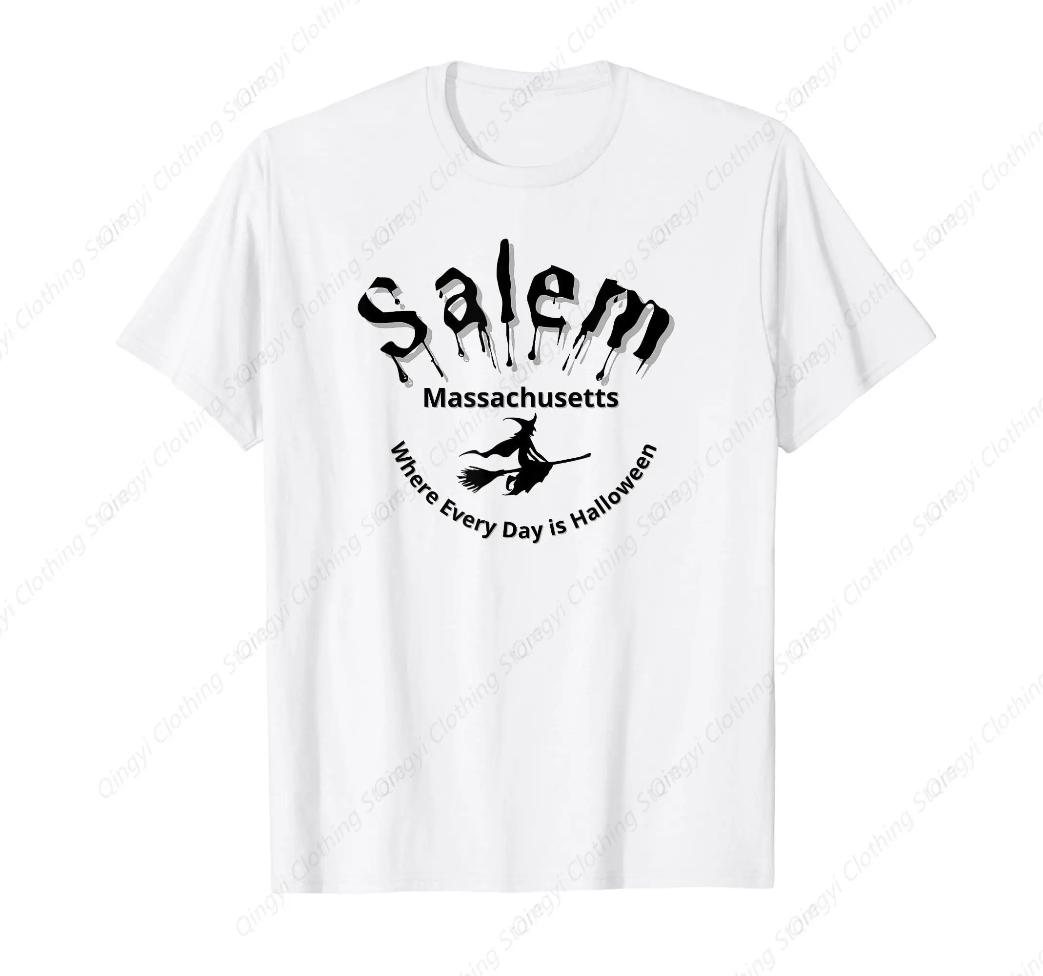 

Salem Mass Where Every Day is Halloween Funny Witch T-Shirt