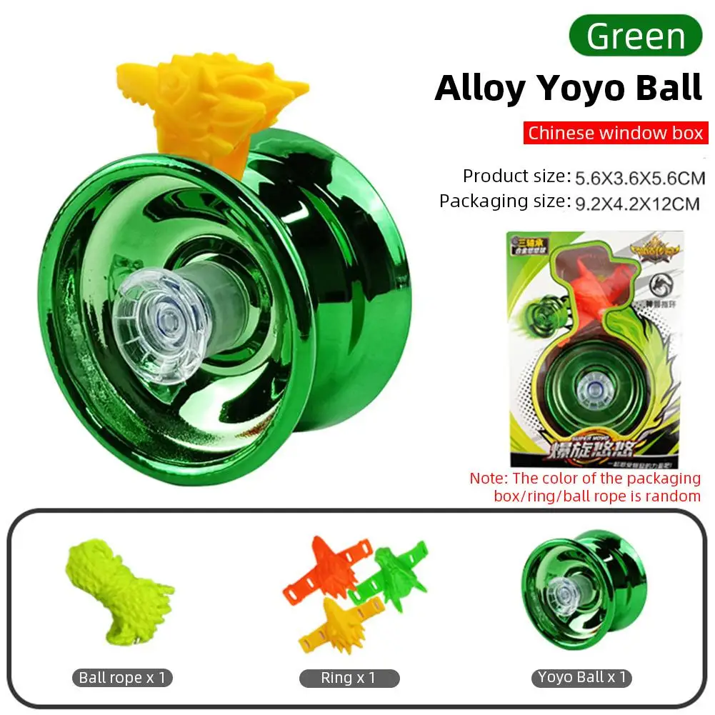 1 PC Metal Yoyo For Kids Colorful Professional 3 Bearing Alloy Yo-yo With String Ring Toys For Children Birthday Gifts