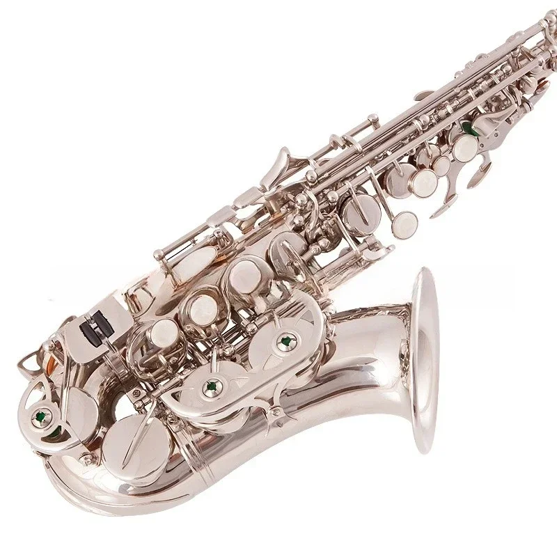 Adult Saxophone, B-flat  Elbow Treble Saxophone Nickel Plated Silver Plated Elbow Treble Saxophone