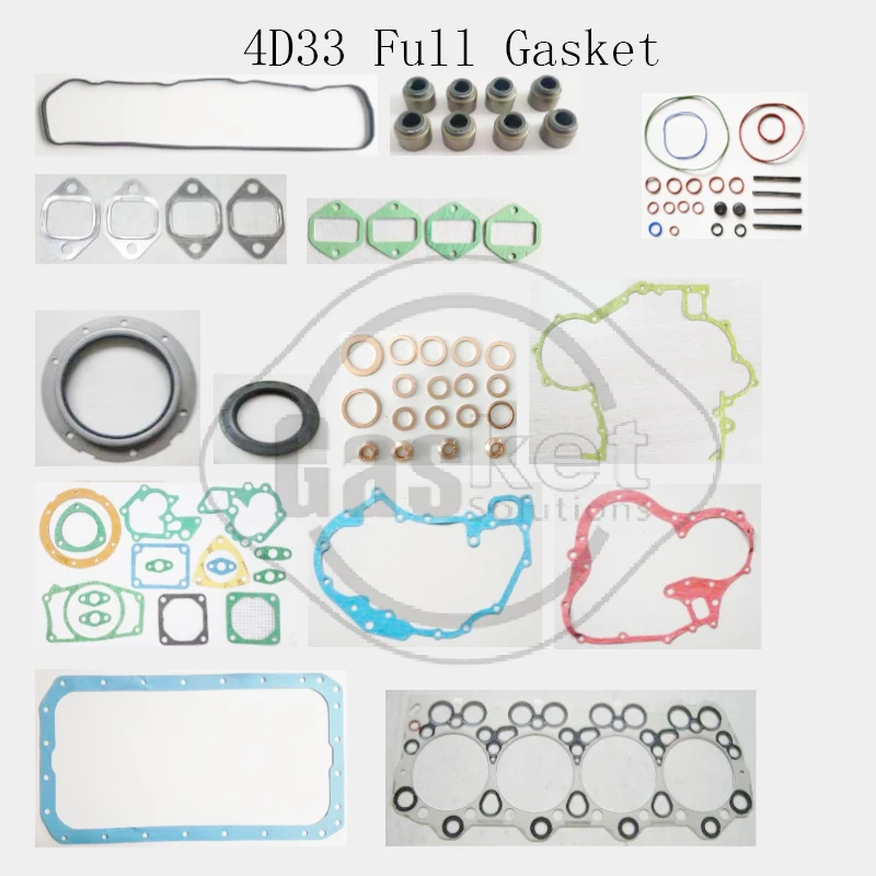 4D32 4D33 4D34 4D34T for MITSUBISHI ROSA CANTER 3.7L  Full Set ENGINE Gasket KIT ME999857