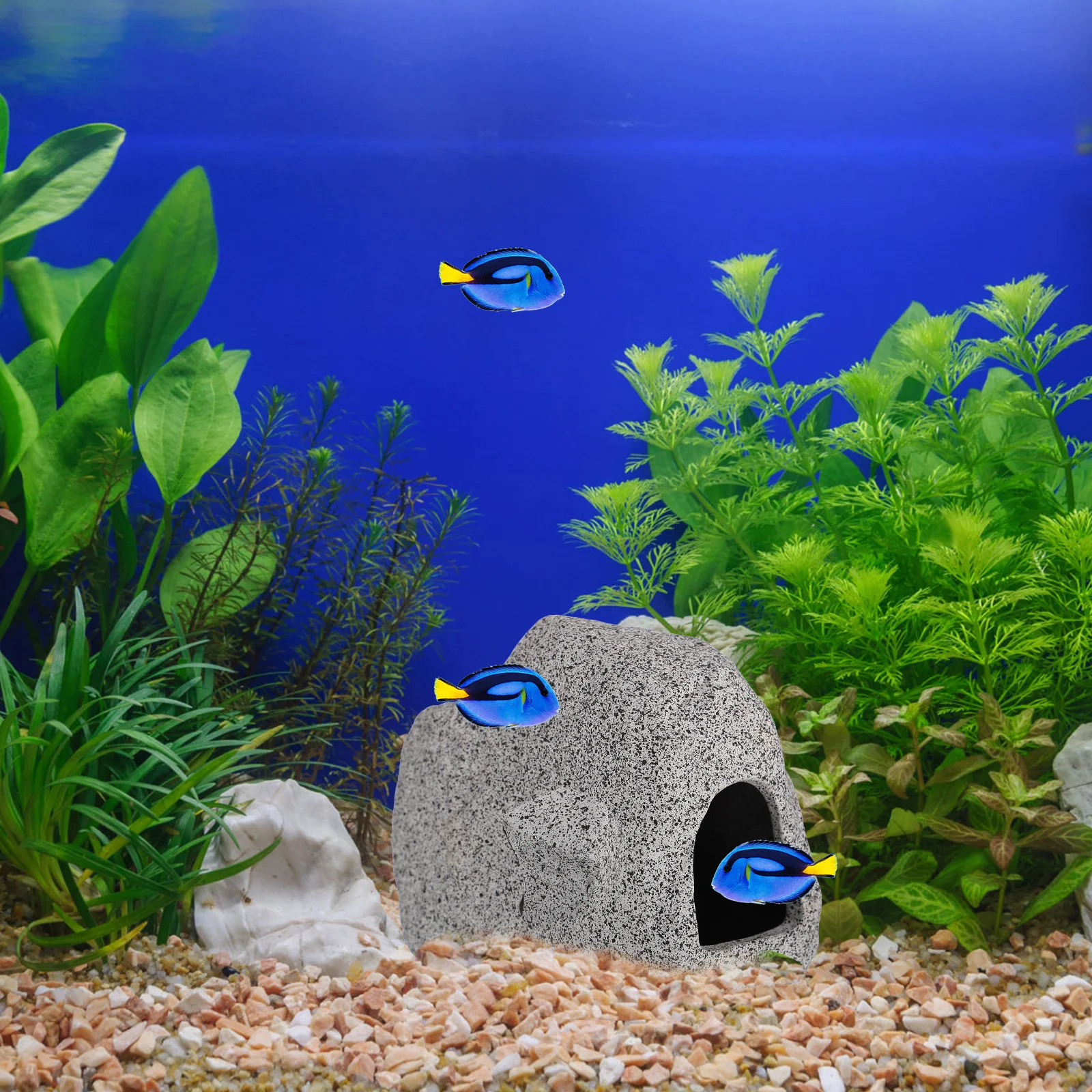 

Fish Tank Hideout Cave Aquarium Landscape Decoration Safe Material No Harm to Aquatic Animals Fish Tank Decorations