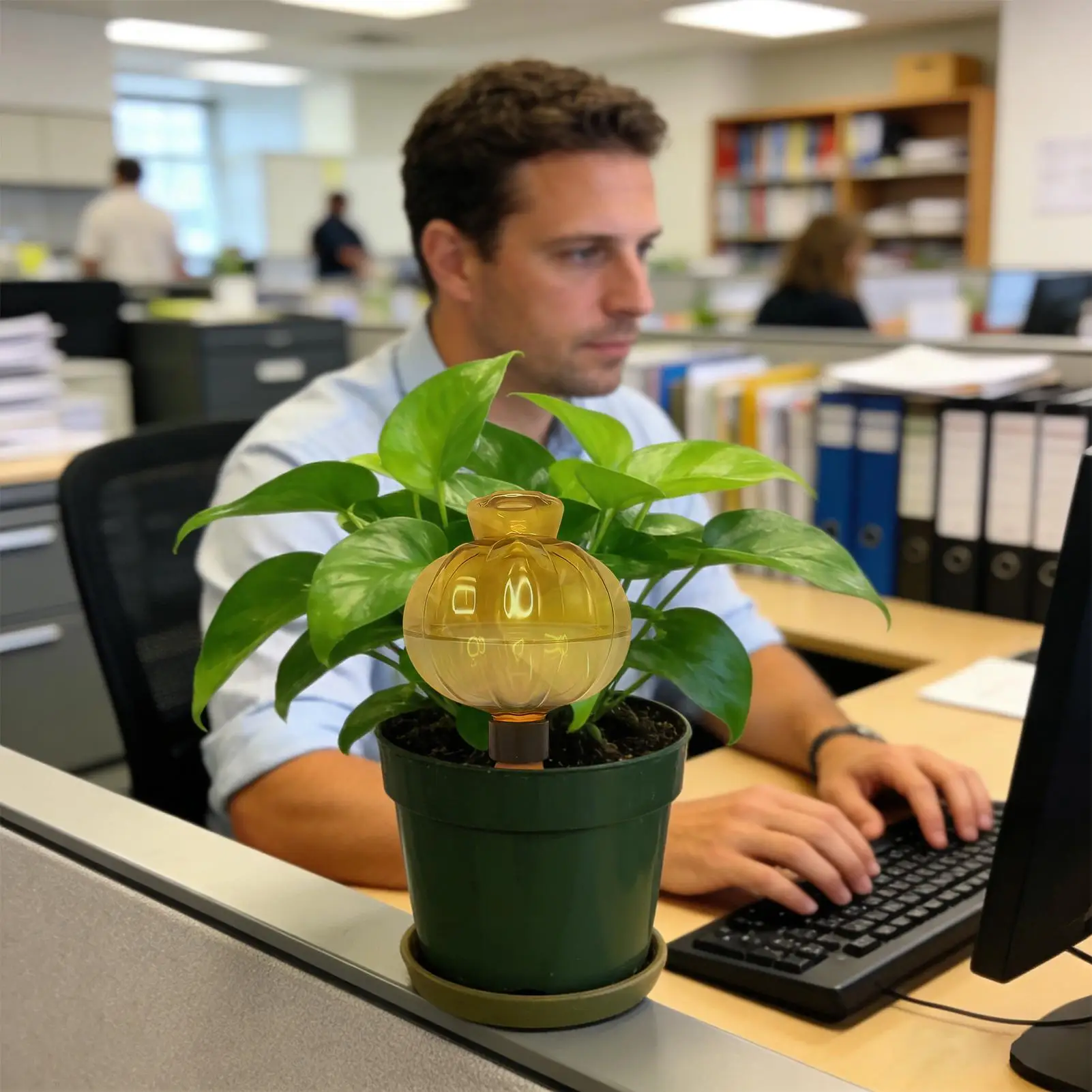 Plant Watering Globes 17Oz Auto Drippers With Lid Slow Release Plant Watering Devices Up To 2 Weeks For Indoor Yard Park