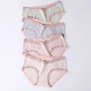로우 웨이스트 임산부 속옷 팬티, 96% 코튼 팬티, 용수철 여름, L-XXL 하이 퀄리티, 로트당 4 개, 1-10 개월, 신상 