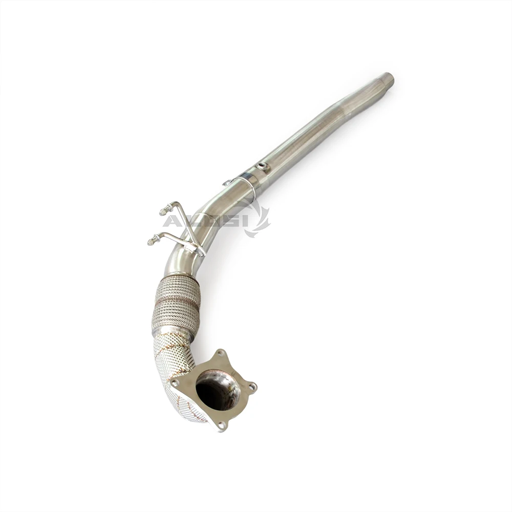 

Popular exhaust for Volkswagen Scirocco R 2.0T 2011-2018 Stainless Steel Straight Exhaust System Free Flow Exhaust Downpipe