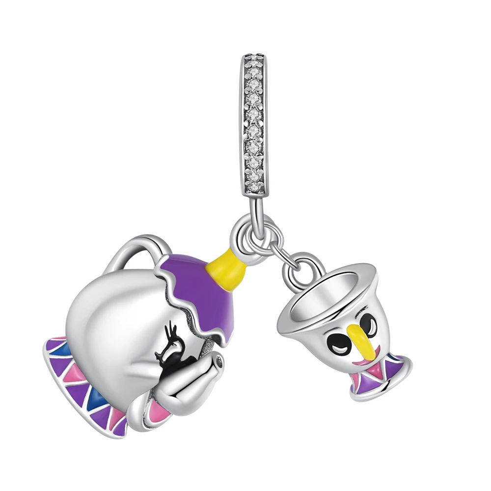 

Ahthen 925 Sterling Silver Hot Sale Beads Elephant and Cup Charm fit Snake Chain Bracelets Necklaces for Women Jewelry Making