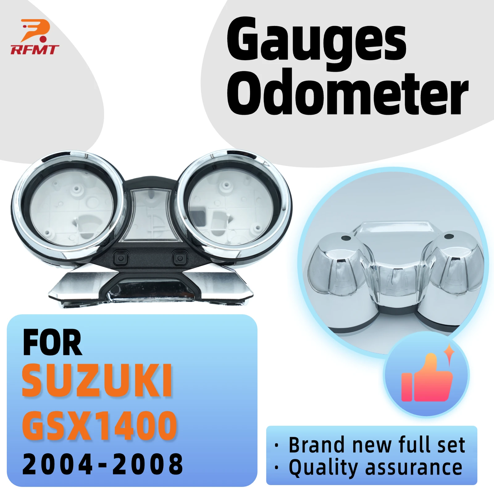 

For SUZUKI GSX1400 GSX 1400 2004 2005 2006 2007 2008 Speed Meter Clock Instrument Case Gauges Odometer Tachometer Housing Box