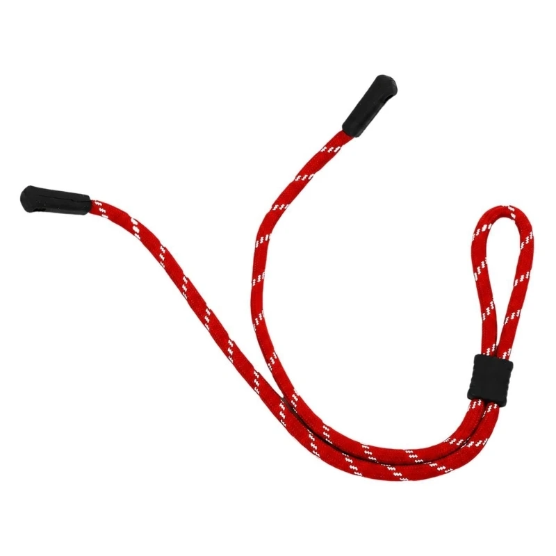Adjustable Eyeglass Retainer Cord for Travel and Hiking, Cloth Neck Cord with Temple Sleeves and Sliding Adjuster for 10CD