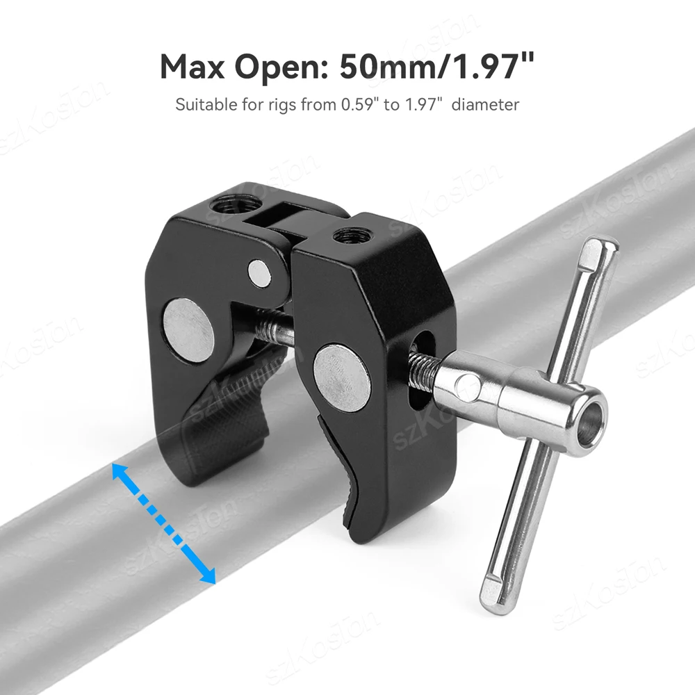 Держатель с зажимом-крабом с винтом 1/4 3/8 для студийной вспышки фотовспышки Штатив для зонта крючки пластина крестовые Стержни аксессуары