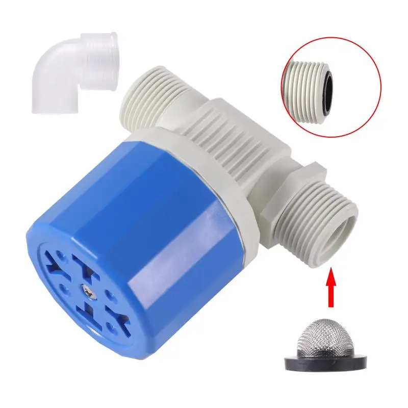 Heavy Duty Water Level Control Float Ball Valve Auto Shut Off 1/2 3/4 Inch for Industrial Water Tank Pool Tower Inlet