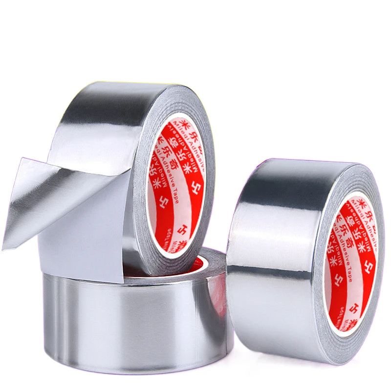 

Aluminium Foil Adhesive Sealing Tape Thermal Resist Fireproof Waterproof Heat Insulation Duct Repairs Adhesive Sealing Foil Tape