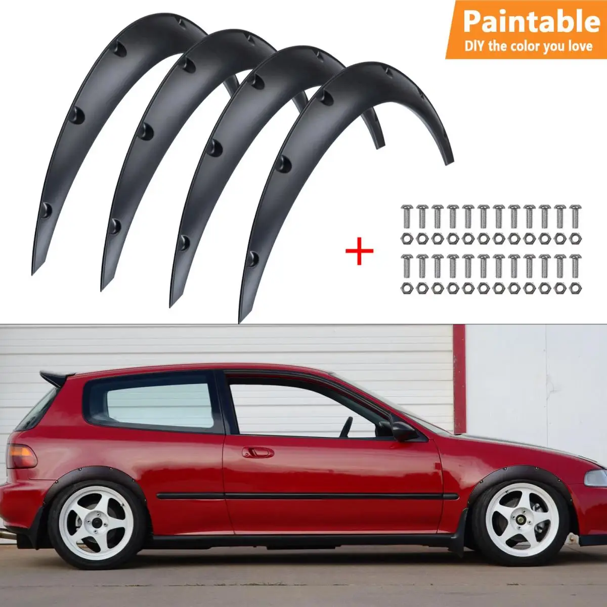 

Для Honda Civic EJ EK EG расширители крыльев, крыло, колесные арки, защита 32 дюйма