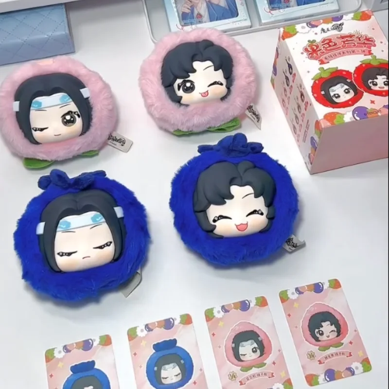 

Authentic Mo Dao Zu Shi Fruit Series V1 Accessories Plush Blind Box Anime Peripheral Wei Wuxian Lan Wangji Strawberry Toy Gifts