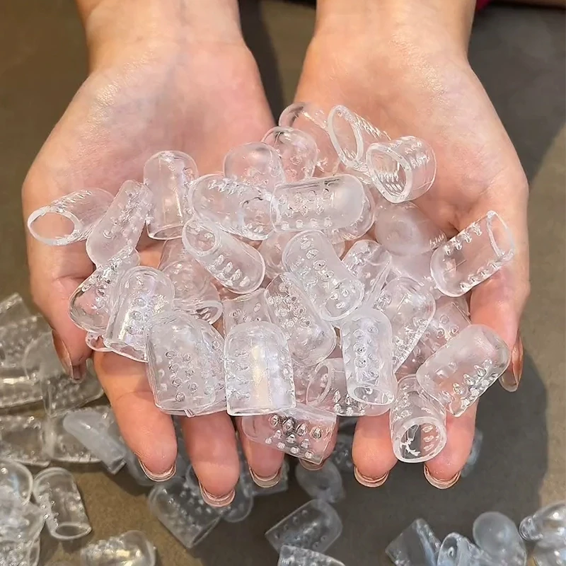 Immagine 6: 1/200 pz Protezioni per le dita dei piedi in silicone Anti-attrito Traspirante Protezione per le dita Vesciche Morbido mignolo Protezione per il tubo del dito Cura del piede