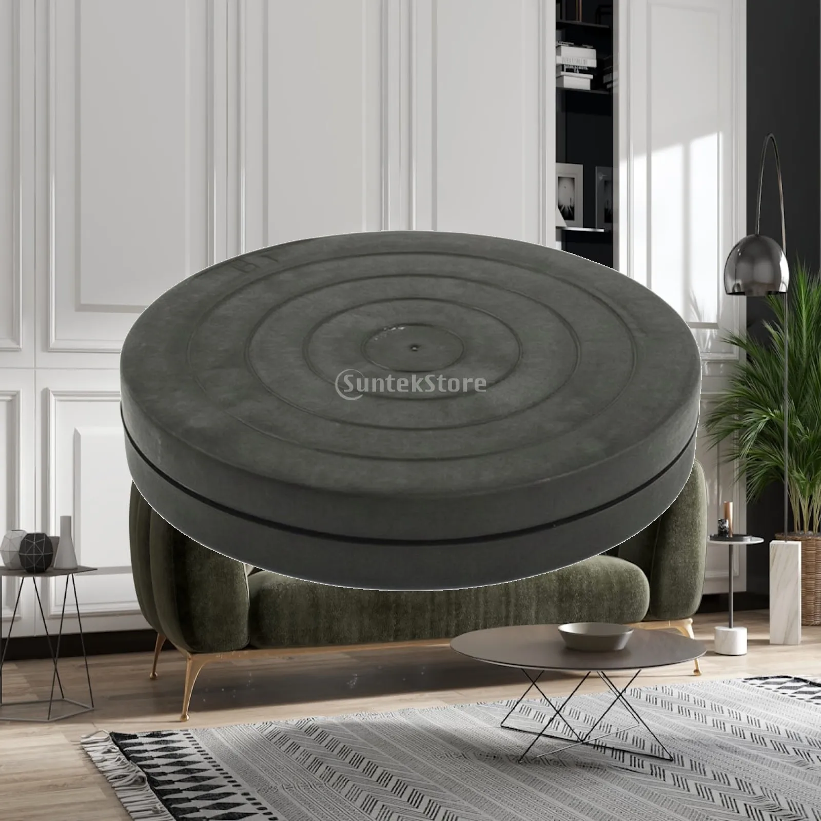 Decorating Turntable Compact Pottery Wheel with Grooves Clay Sculpting Platform Easy to Clean Rotating Stand Long-Lasting
