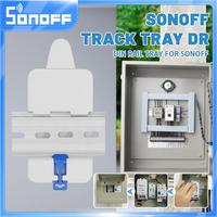 SONOFF DR DIN Rail Tray For Sonoff Switch BASICR2 BASICR4 RFR2 Smart Home Automation Module Adjustable Mounted Rail Case Holder