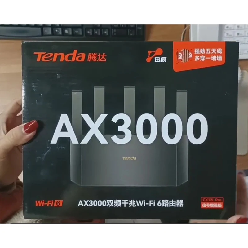 Tenda CX12L Pro AX3000 Dual Band Gigabit Wi-Fi 6 Router 3000mbps 1.3GHz CPU Wireless Router Repeater Wholesale