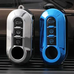 3 pulsanti TPU Car Flip Key Case Cover per Fiat Ducato 500 500L Panda Grande Punto Lancia Musa Auto Shell Fob accessori