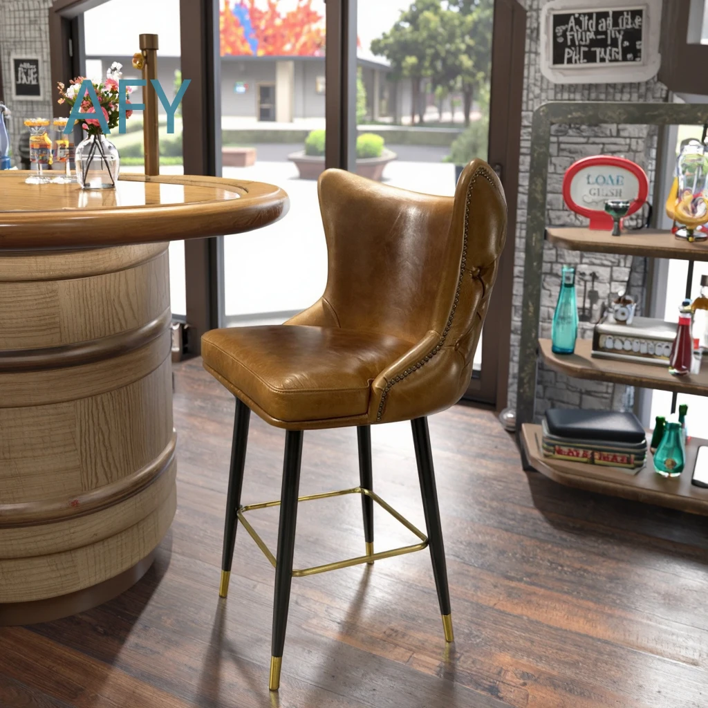 Silla de Bar de Cuero de Estil - Home Bar Seating reseña y precio
