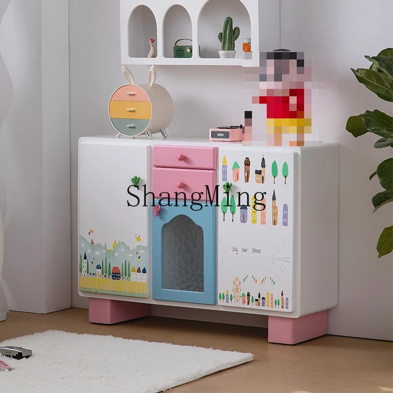SM  Storage Locker Dopamine Drawer Living Room Porch Display Cabinet Sofa Side Cabinet
